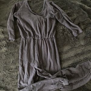 Alice Ames navy dot size 7 romper